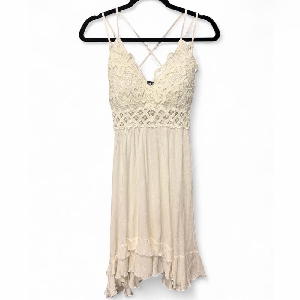 Coastal Cowgirl Lace Romantic Babydoll Spaghetti Strap Dress Cottagecore Small - Picture 3 of 10